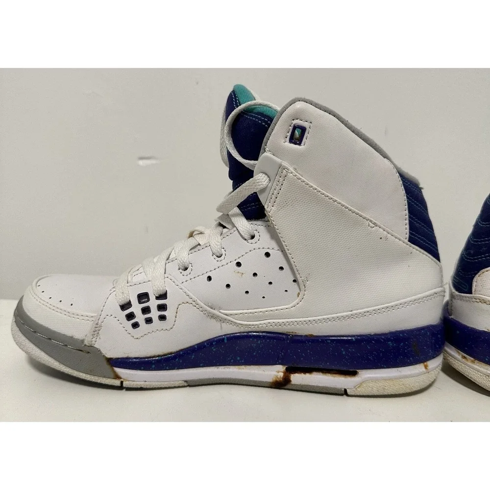 Nike Air Jordan Shoes Kids 6Y SC-1 538699-109 White Grape Basketball Sneakers‎